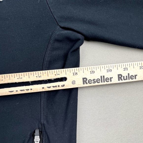 Vintage Nike Track Jacket Womens Large Black Gray Tag Full Zip Swoosh Sportswear - Picture 8 of 10